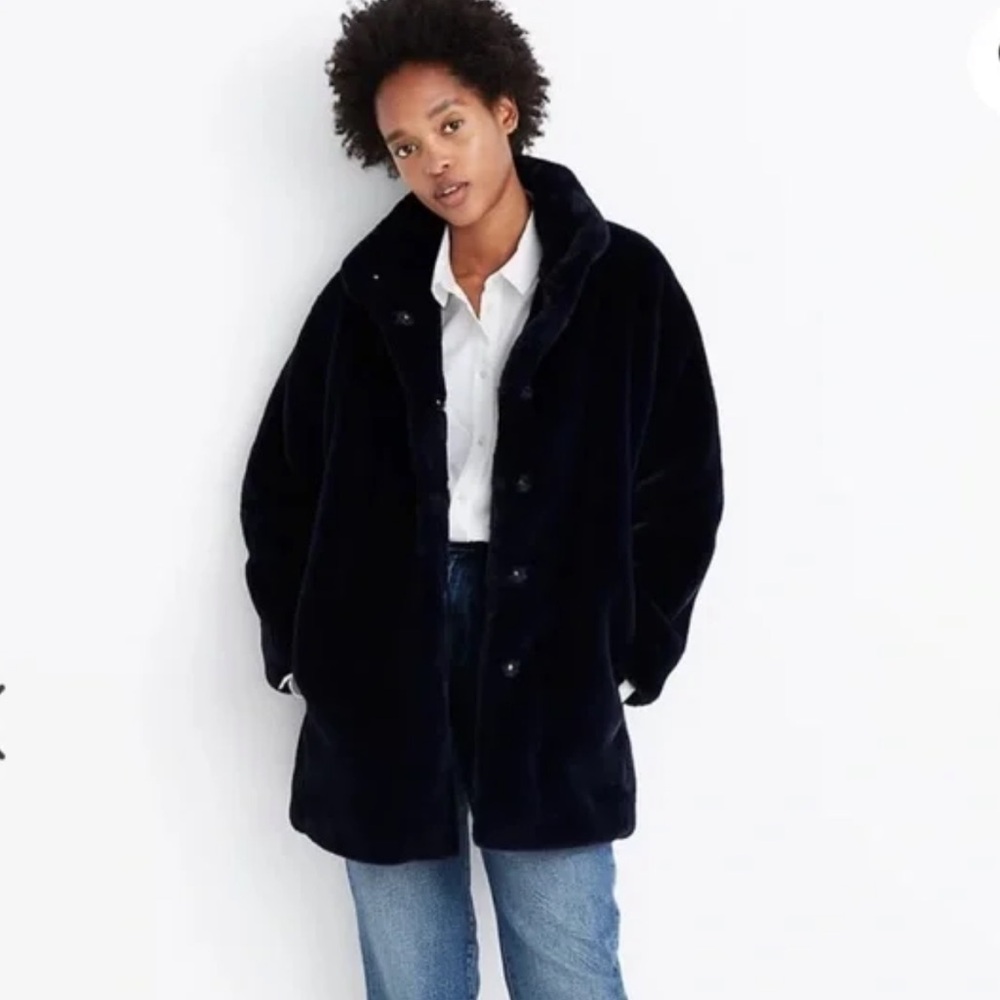 Madewell Faux Fur Coat XXL